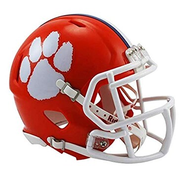 Riddell NCAA Clemson Tigers Speed Mini Helmet Orange 75 x 65