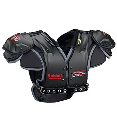 Riddell JPK Shoulder Pad with Back Plate BlackRed Medium