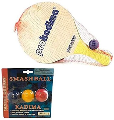 Proco Pro Kadima Paddle Set Plus Replacement Smash Balls Bundle
