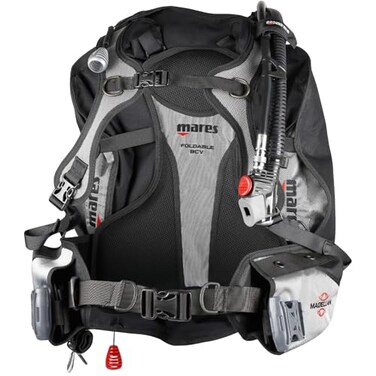 Mares Magellan BCD Unisex UltraLightweight Completely Foldable Scuba Diving Travel Jacket BCD LargeXLarge