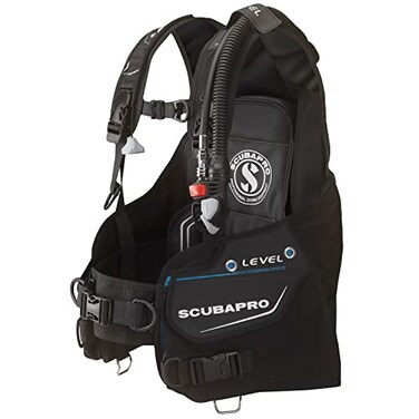 SCUBAPRO Level Super Cinch Front Adjustable Scuba Diving BCD with Balanced Power Inflator for Recreational Diving Medium