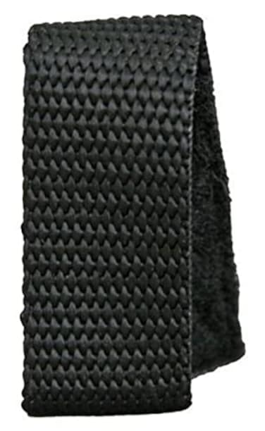 HWC Black Nylon Belt Keeper Hook and Loop Fasteners 4Pack