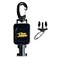Gear Keeper Locking Medium Scuba Dive Light Retractor Scuba Gear With Medium Mount Swiveling Snap Clip QCII Split Ring Accessory Scuba Diving Accessories Made in USA