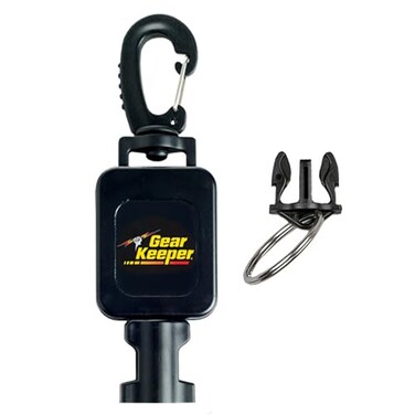 Gear Keeper Locking Medium Scuba Dive Light Retractor Scuba Gear With Medium Mount Swiveling Snap Clip QCII Split Ring Accessory Scuba Diving Accessories Made in USA