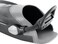 Cressi EBS Fin Strap AraPro LightFrog Black Short Fit XSS SM