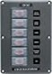 Blue Sea Systems 4322 WaterResistant Circuit Breaker Switch Panel Gray 6 Positions