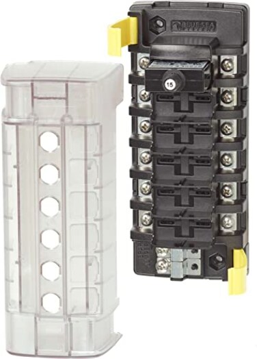 Blue Sea Systems 5050 ST CLB 6Position Circuit Breaker Block