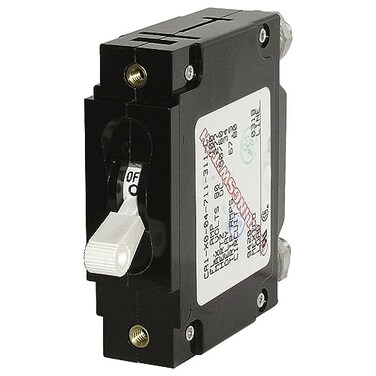 Blue Sea Systems 7355 CSeries White Toggle Single Pole 30A Circuit Breaker