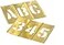 CH Hanson 10068 1 Brass Letters Numbers Set 45 pc