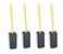 Markwort 4 Pack Black Rubber Base Plug with Orange Bristle Indicator