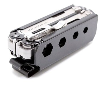 RG RAE GEAR RECOGNIZE , ASSESS , EXECUTE ARC SHEATH wBIT KIT slot Compatible with Leatherman ARC multitool Bit kit DESIGNED BY RAE GEAR 15 SPRING STEEL BELT CLIP