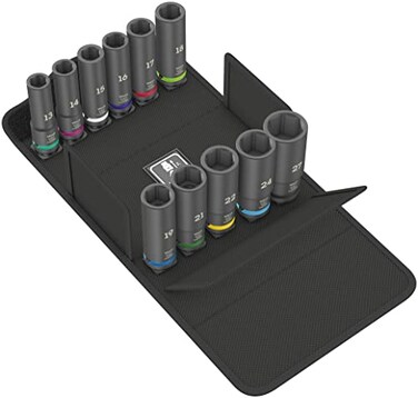 Wera 05004841001 8790 C Impaktor Deep Set 1 Socket Wrench Insert Set 11 Pieces