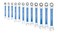 Park Tool MWRSET Ratcheting Metric Wrench Set6mm 17mm ToolBlueSilver
