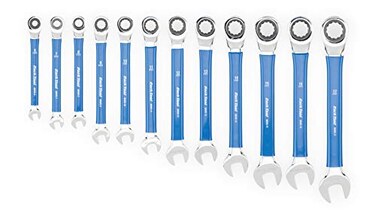Park Tool MWRSET Ratcheting Metric Wrench Set6mm 17mm ToolBlueSilver