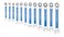 Park Tool MWRSET Ratcheting Metric Wrench Set6mm 17mm ToolBlueSilver
