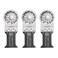 Fein Starlock ECut LongLife Saw Blade Precision Cutting for Wood Drywall Plastics Bimetal with Teeth Set 138 Medium Width 2 Length 3Pack 63502160270