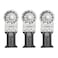 Fein Starlock ECut LongLife Saw Blade Precision Cutting for Wood Drywall Plastics Bimetal with Teeth Set 138 Medium Width 2 Length 3Pack 63502160270