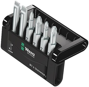 Wera BITCHECK 6 UNIVERSAL 1 BITS F SLOTTEDPHPZ SCREWS