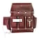 Zeluga 20168 6 Pocket Leather Electrician Tool Pouch Cherry