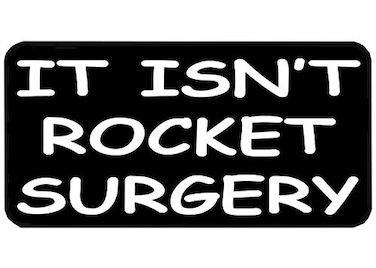 Rogue River Tactical 3 Pack It Isnt Rocket Surgery Sticker Funny Work Hard Hat Biker Helmet Stickers Decals Toolbox 1x 2