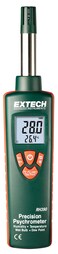 Extech RH390 Precision Psychrometer with Humidity Temperature Dew Point and Wet Bulb Dual Probe Digital Meter with High Accuracy Fast Response Large LCD Display