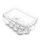 BINO Plastic Egg Container for Refrigerator Clear 13 Count Sturdy Durable