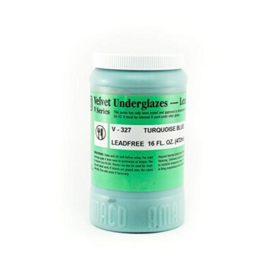 AMACO Velvet Underglaze Pint Turquoise