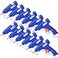 Zhengmy 12 Pieces Mini Hot Glue Gun Crafts Hot Melt Guns Fast Preheating and Easy Squeeze Trigger for School DIY Arts Class Projects Office Home Quick Repairs Blue