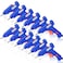 Zhengmy 12 Pieces Mini Hot Glue Gun Crafts Hot Melt Guns Fast Preheating and Easy Squeeze Trigger for School DIY Arts Class Projects Office Home Quick Repairs Blue