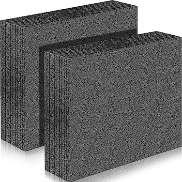 Frienda 2 Pcs Polyethylene Foam Sheet Polyethylene Insert Cuttable Packing Block Foam Padding for Toolbox Storage and Crafts 12 X 10 X 2125Black