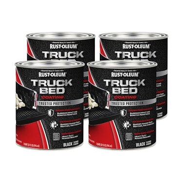 Rust-Oleum RustOleum 3426684PK Truck Bed Coating Quart Black 4 Pack