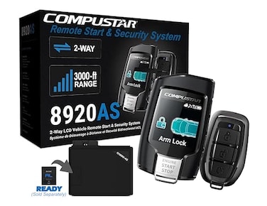 Compustar AllinOne CS8920AS 2Way Interactive LCD Remote Starter Kit Alarm System Up to 3000FT Range