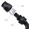 EVIL ENERGY 8AN PTFE Hose End Fitting 180 Degree Black for PTFE Hose Only
