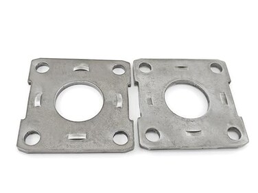 BBMTA Replacement Trailer Axle Brake Backing Plate Mount Flange 164 for 2000 Axle 4 Hole Bolt Square Bracket2pack