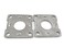 BBMTA Replacement Trailer Axle Brake Backing Plate Mount Flange 164 for 2000 Axle 4 Hole Bolt Square Bracket2pack