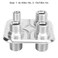 Qiilu AC Bulkhead Car 4Port Air Conditioning BulkheadHeater Bulkhead Hose Fitting Universal Modification Silver