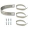 Jetuplusllc 4Pcs Heavy Duty Engine Braided Ground Strap Battery Starter Chasis Body Frame Grounding Wire Straps Kit 315 Amps 40140