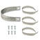 Jetuplusllc 4Pcs Heavy Duty Engine Braided Ground Strap Battery Starter Chasis Body Frame Grounding Wire Straps Kit 315 Amps 40140