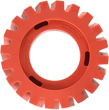 Dynabrade 92255 Nitro Series 4 102 mm Diameter x 125 32 mm Wide REDTRED Eraser Wheel Wheel Accessory For Use with NitroZip NZ1 Surface ConditioningDecal Removal Tool