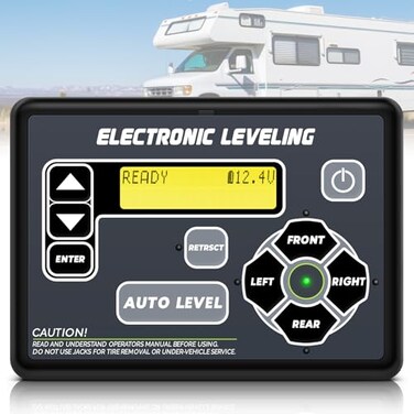 HLTIT 421484 RV Leveling System Touchpad Control Panel for RV 5th Wheel and Travel Trailer Electronic Leveling Control Panel Assembly
