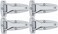 LavaLock Chrome Smoker Hinge Walk in Refrigerator Cooler BBQ Pit Flush Trailer Parts Bolt 4