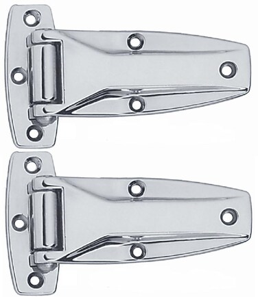 LavaLock Chrome Smoker Hinge Walk in Refrigerator Cooler BBQ Pit Flush Trailer Parts Bolt 2