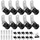 Cylinnda 10 Pack Tool Box Lock with Keys 58 RV Storage Lock Keyed Alike Cabinet Lock Cam Locks for Toolbox Lock Replacement Mailbox RV Compartment Locks with Manual Black 10 Pack 58 Inch