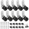 Cylinnda 10 Pack Tool Box Lock with Keys 58 RV Storage Lock Keyed Alike Cabinet Lock Cam Locks for Toolbox Lock Replacement Mailbox RV Compartment Locks with Manual Black 10 Pack 58 Inch