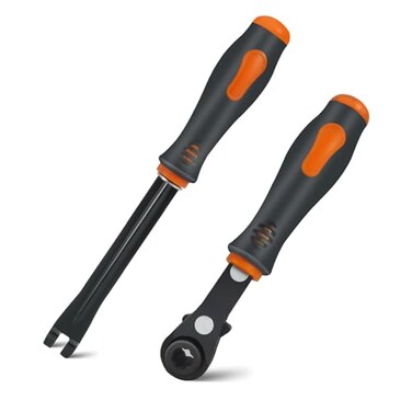 AKSOVA 2 PCS Slack Adjuster Tools 516 Ratcheting Wrench Automatic Slack Adjuster Release Tools for Big Truck Trailer Brake Adjustment Tool Hand Tools for Mechanics