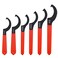 Mdvora 6pcs Coilover Spanner Wrench Set CShape Shock Spanner Hook Wrench Tools for Suspension System and Shock Adjustment