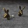 BROOK AND BIRCH Rabbit Dresser Drawer Knobs Animal Cabinet Knobs and Pulls Kids Nursery Drawer Knobs for Kitchen Cabinet Cupboard Wardrobe Set of 4