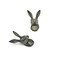 BROOK AND BIRCH Rabbit Dresser Drawer Knobs Animal Cabinet Knobs and Pulls Kids Nursery Drawer Knobs for Kitchen Cabinet Cupboard Wardrobe Set of 4