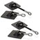Guardianite 2Pack Refrigerator Lock 2Pack Black Without Padlock