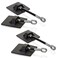Guardianite 2Pack Refrigerator Lock 2Pack Black Without Padlock